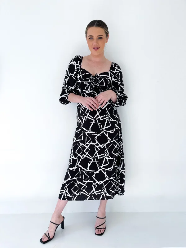 Fria Luna Dress Black Lightweight unclassified dresses