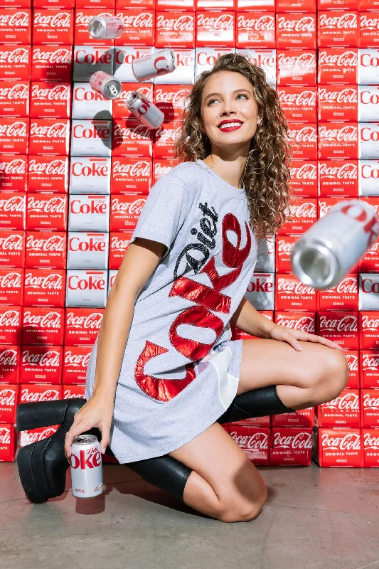 Grey Diet Coke® Tee Dress Knitted unclassified dresses
