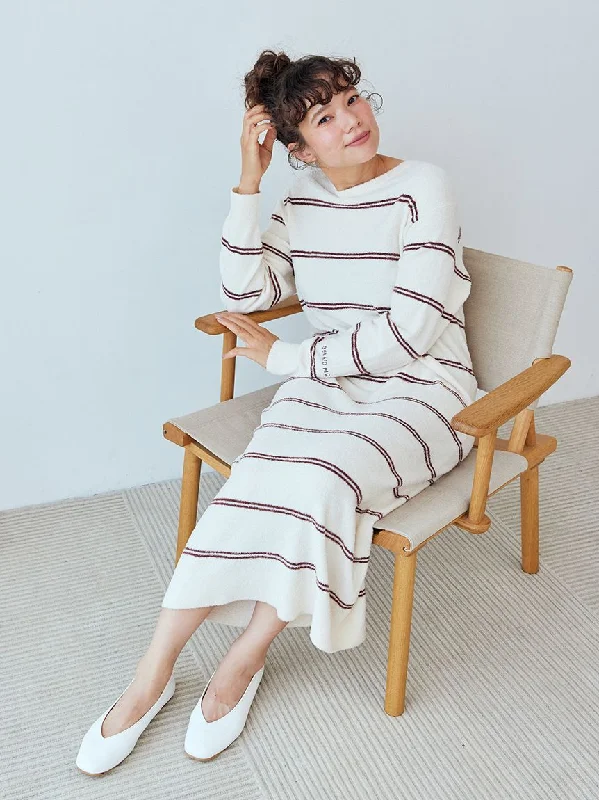 Hot Smoothie Border  Striped Lounge Sleep Dress Trendy unclassified dresses