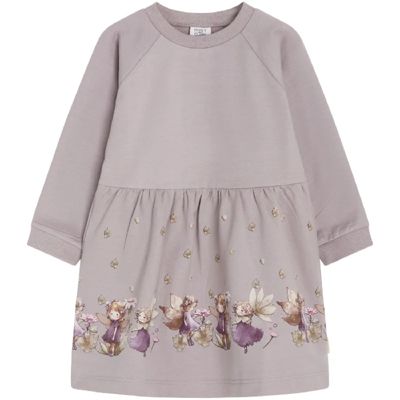 Hust & Claire Purple Dove Donna Dress Embroidered unclassified dresses