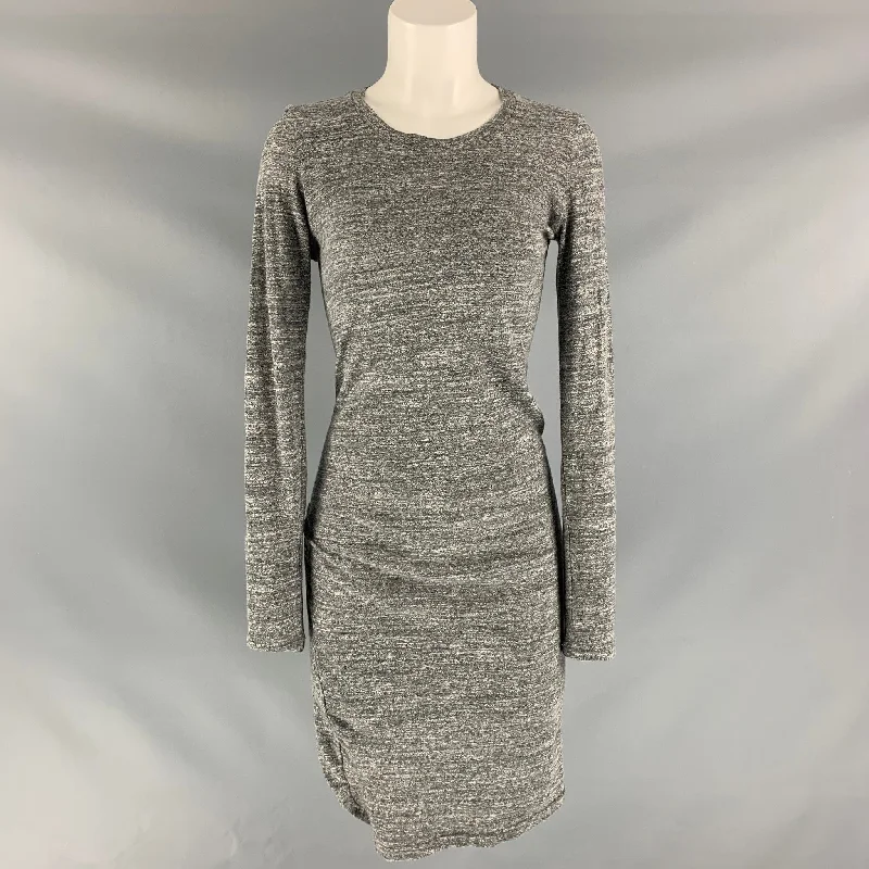 ISABEL MARANT Size 6 Grey Heather Cotton Dress Halter unclassified dresses