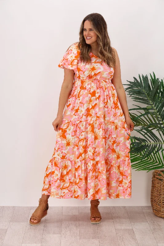 Jar Of Hearts Carita One Shoulder Dress Blush Lounge unclassified dresses