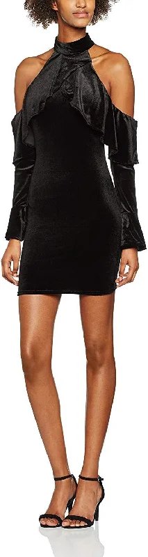 John Zack Velvet Frill Womens Dress Gothic unclassified dresses