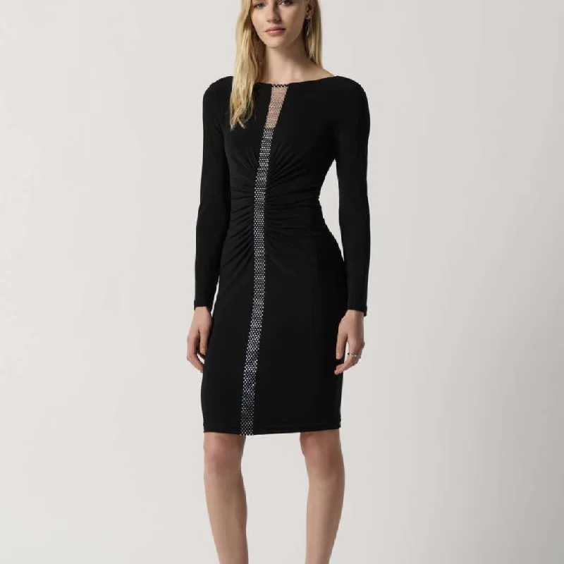 Joseph ribkoff black dress with rhinestones Lace unclassified dresses