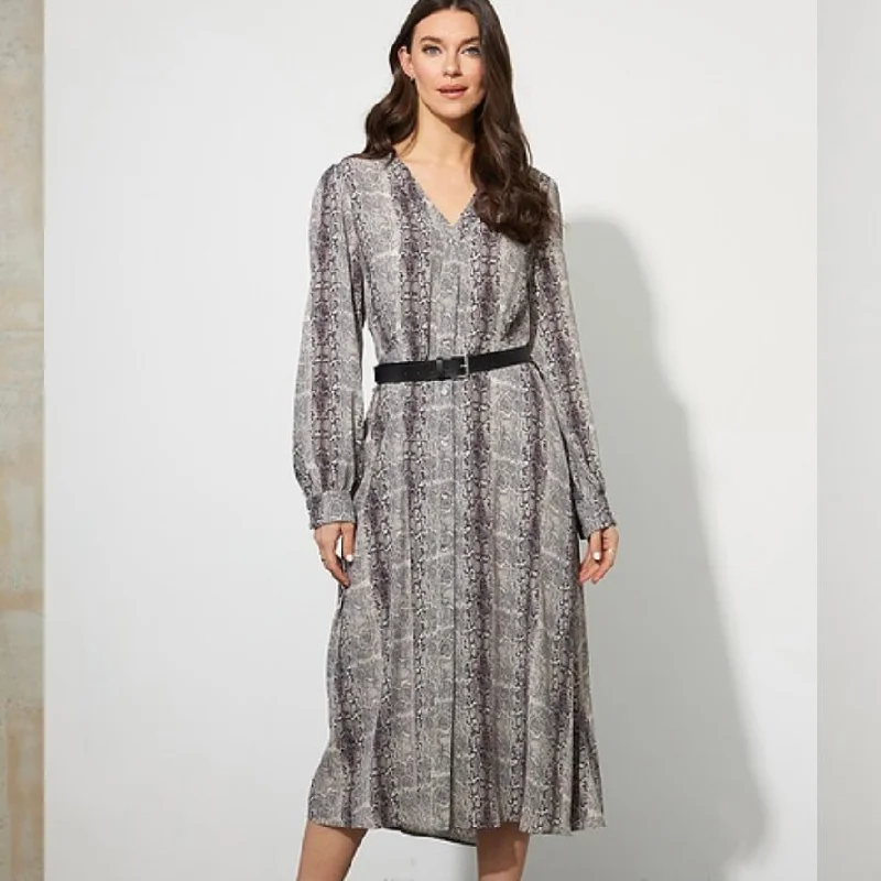 Joseph Ribkoff Snakeskin Robe Dress Long unclassified dresses