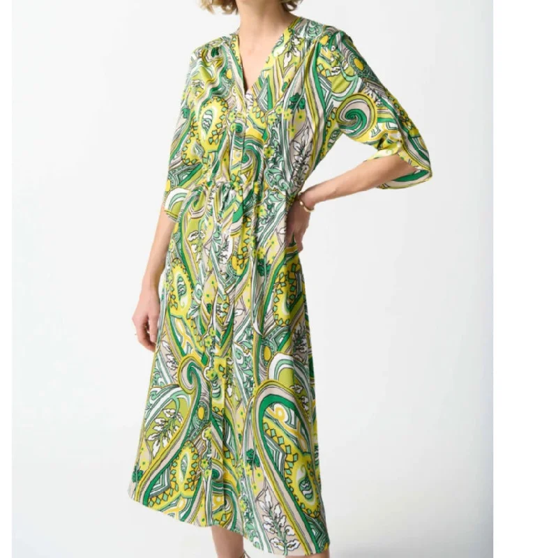 Joseph Ribkoff vanilla/multi dress Long unclassified dresses