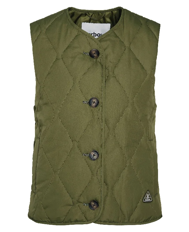 Kelley Gilet - Military Olive Bold pattern unclassified dresses