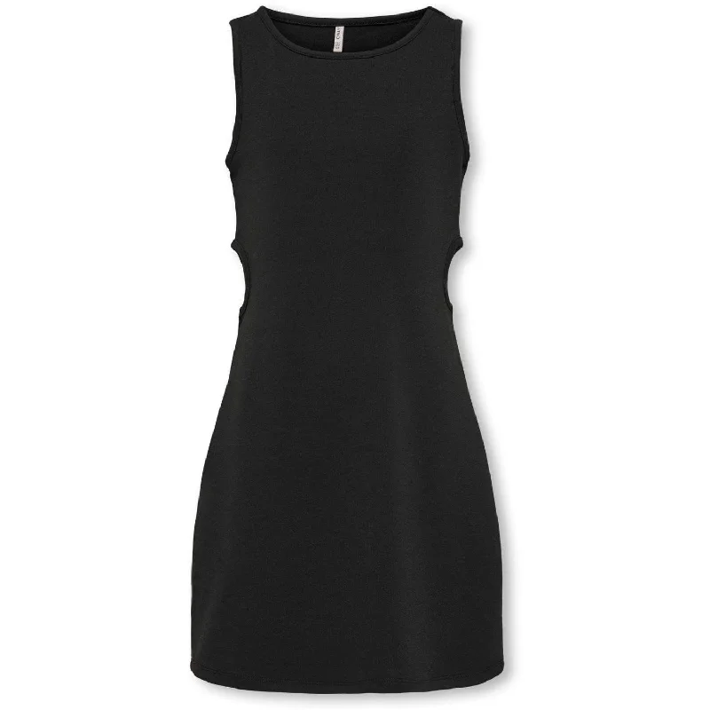kids ONLY Black Loba Cutout Dress Smocked unclassified dresses