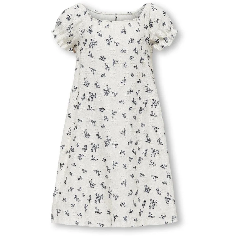 kids ONLY Cloud Dancer Black Flower Lavendel Dress One-shoulder unclassified dresses