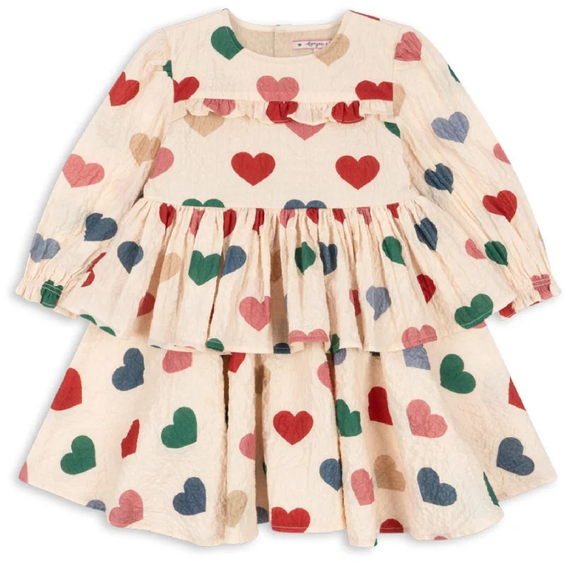 Konges Sløjd Bon Coeur Colore Frappe Elin Frill Dress Gots Casual unclassified dresses