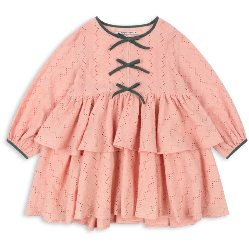 Konges Sløjd Mellow Rose Rilla Bow Dress Elegant unclassified dresses