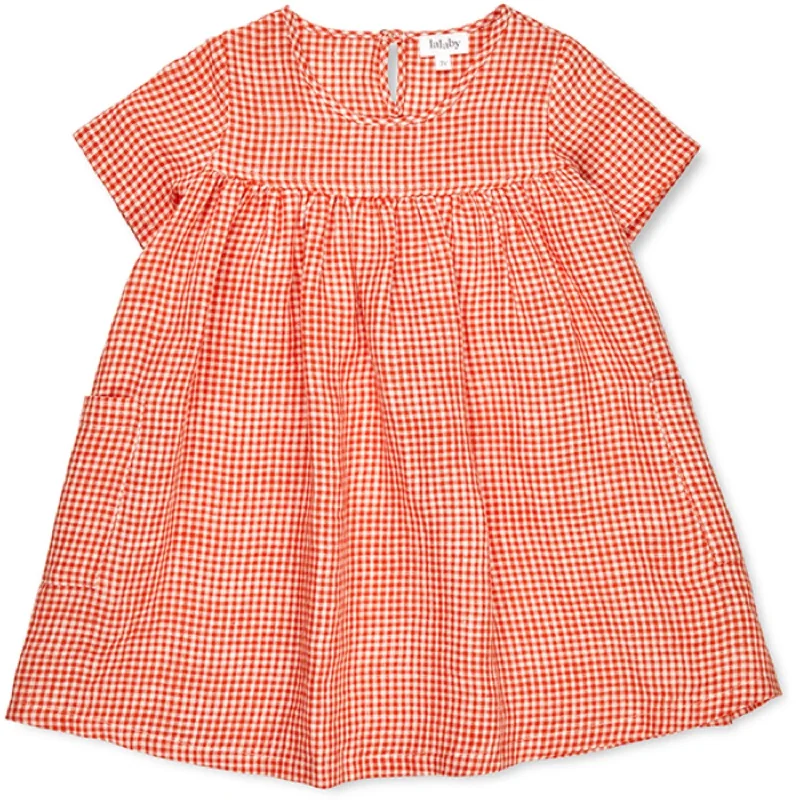 Lalaby Cherry Check Roberta Dress Smocked unclassified dresses