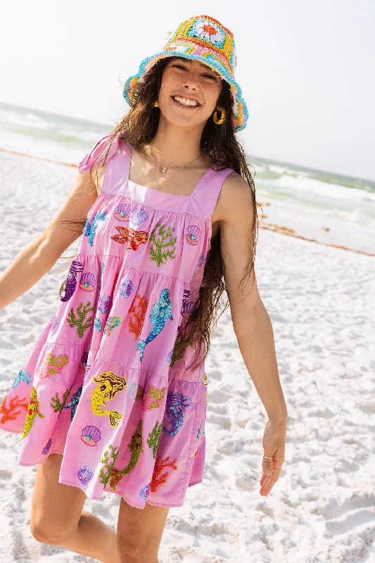 Lavender Mermaid & Sea Tie Dress Party unclassified dresses