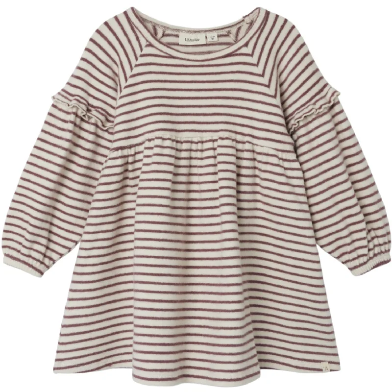 Lil'Atelier Birch Rosebrown Thoro Dress Stripe Stylish unclassified dresses