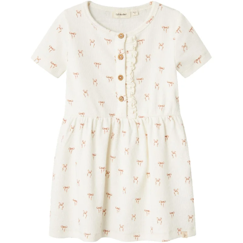 Lil'Atelier Coconut Milk Gavo Emi Dress Lace unclassified dresses