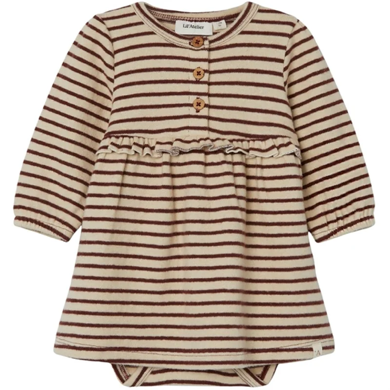 Lil'Atelier Rum Raisin Odo Body Dress Breathable unclassified dresses