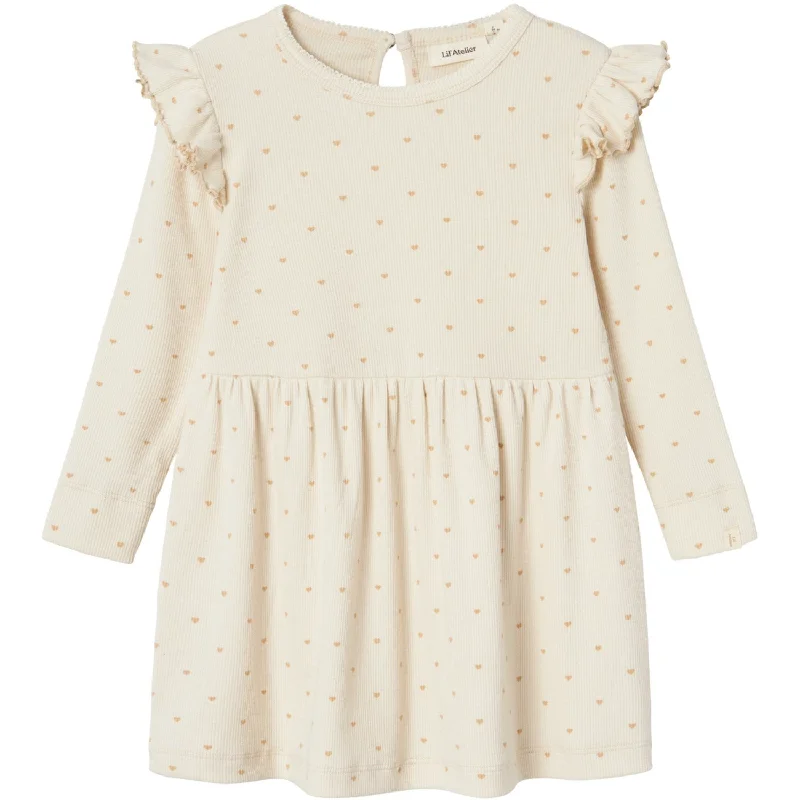 Lil'Atelier Turtledove Gago Kea Dress Printed unclassified dresses