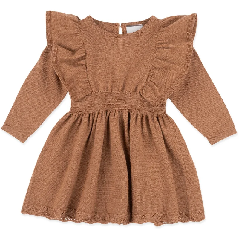 Lillelam Golden Brown Dress Joline High-low unclassified dresses