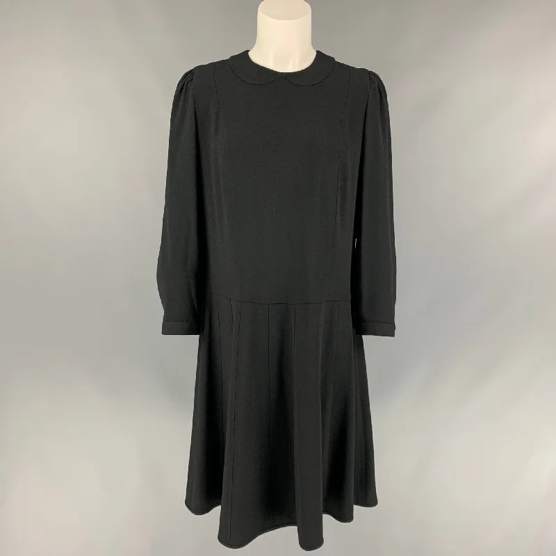 MARC JACOBS RUNWAY Size 6 Black Acetate / Viscose A-Line Dress Casual unclassified dresses