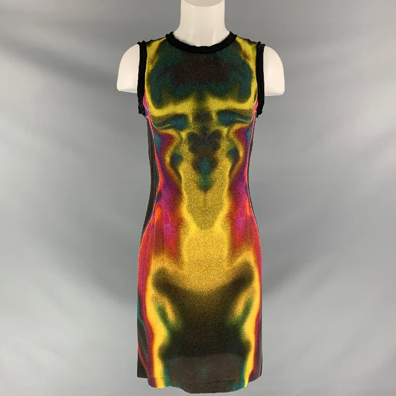 MARIOS SCHWAB Size S Black Multicolour Abstract Dress Graduation unclassified dresses