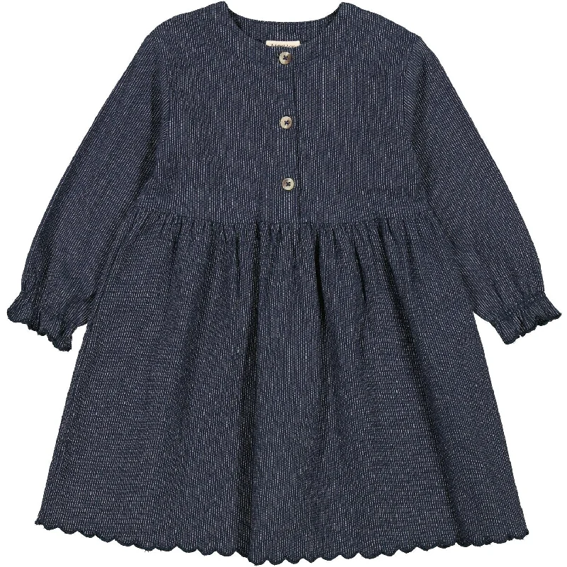 MarMar Chambray Blue Dagmara Scallop Dress Wrap unclassified dresses