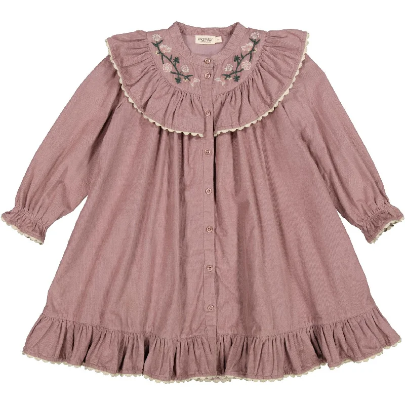 MarMar Fine Cord Dusty Mauve Dalina Dress Wrap unclassified dresses
