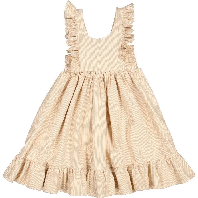 MarMar Fine Cotton Dijon Stripe Danita Frill Dress Preppy unclassified dresses