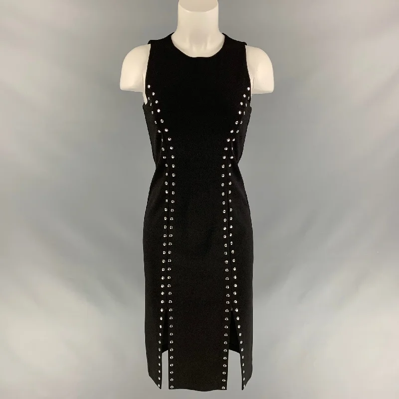 MICHAEL by MICHAEL KORS Size XS Black Studded Dress Discounted unclassified dresses
