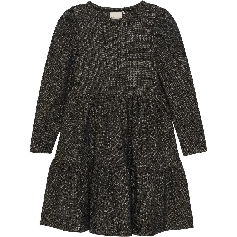 Minymo Tap Shoe Dress Glitter Rib Gothic unclassified dresses
