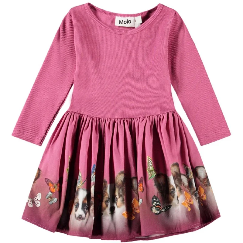Molo Fluffy Puppies Candi Dress Boho unclassified dresses