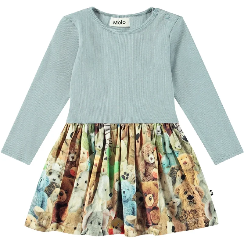Molo Teddy Friends Carel Dress One-shoulder unclassified dresses