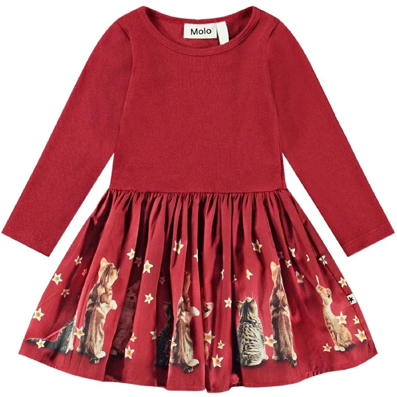Molo Velvety Kittens Candi Dress Flowy unclassified dresses