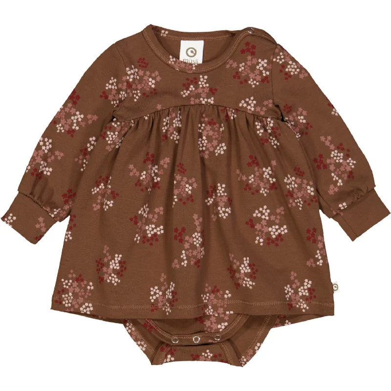 Müsli Bark/ Cabernet/ Nightingale Flora Dress Body Satin unclassified dresses