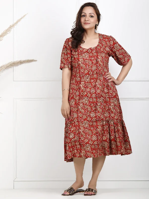Noorvi Cotton Dabu Dress Embroidered unclassified dresses