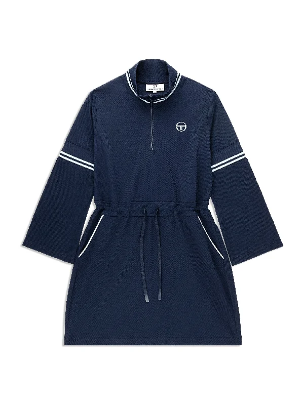 Pavia Twill Dress- Maritime Blue Luxury unclassified dresses
