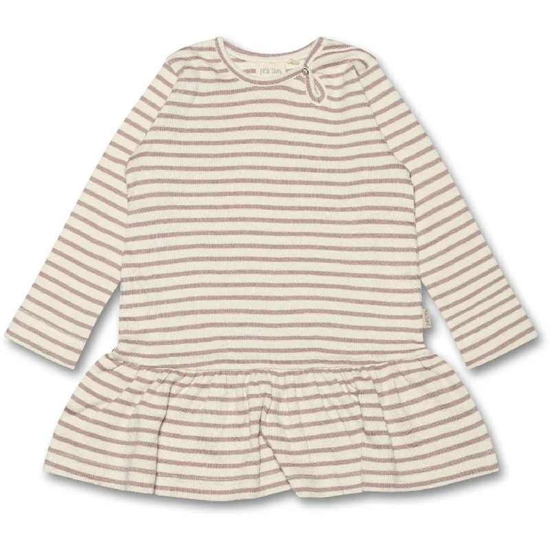 Petit Piao Rose Fawn Dress Modal Striped Bold pattern unclassified dresses