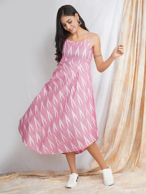 Pink Noodle Strap 'Lively' Cotton Dress Unique unclassified dresses