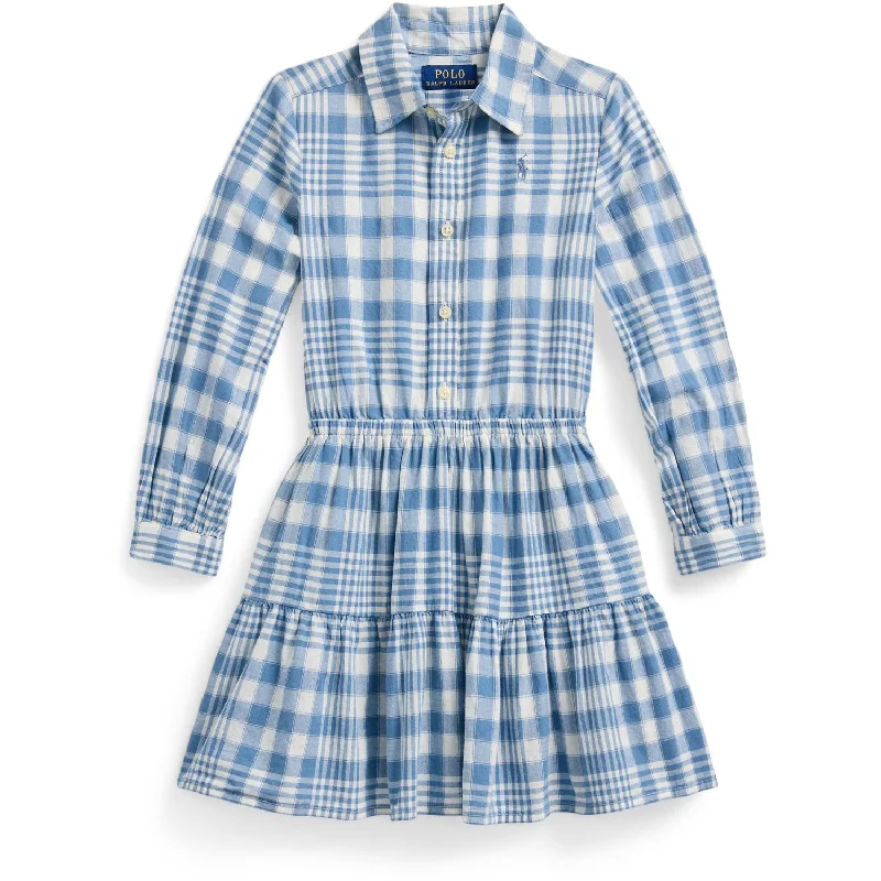 Polo Ralph Lauren Blue Cream Day Dress Gothic unclassified dresses