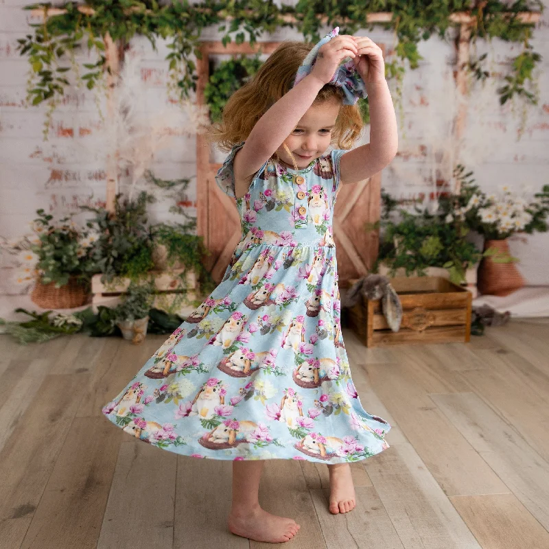 Sweet Egg-Scape Girls Dress Neutral tone unclassified dresses
