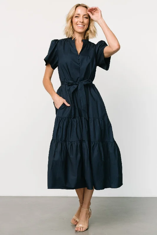 Providence Poplin Dress | Navy Fashionable unclassified dresses