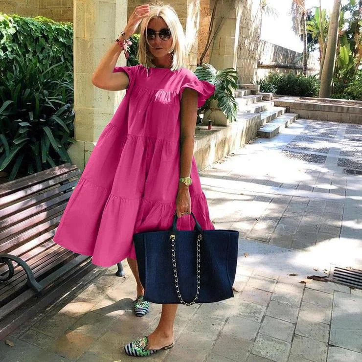 Ruff Sundress Silk unclassified dresses