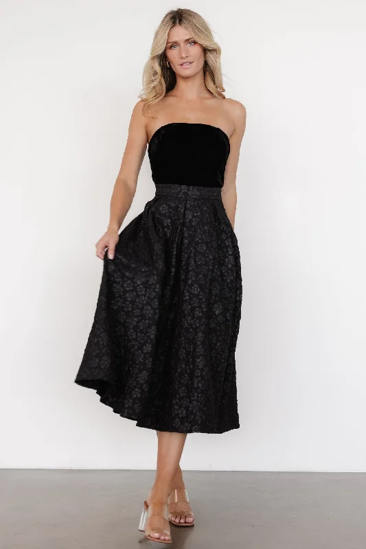 Sila Strapless Dress | Black Tulle unclassified dresses