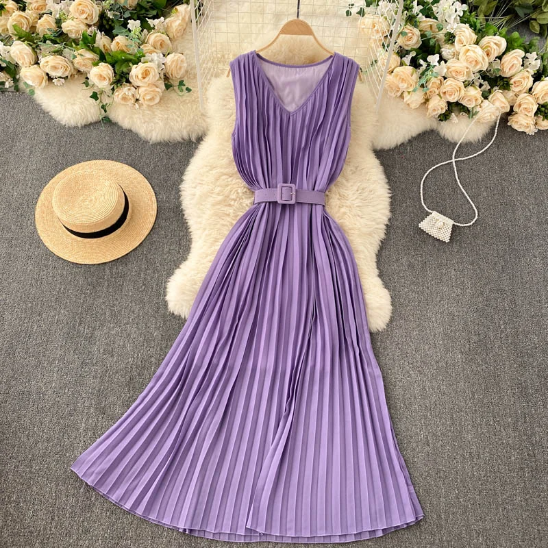 Simple v neck A line dress fashion dress  572 Tulle unclassified dresses