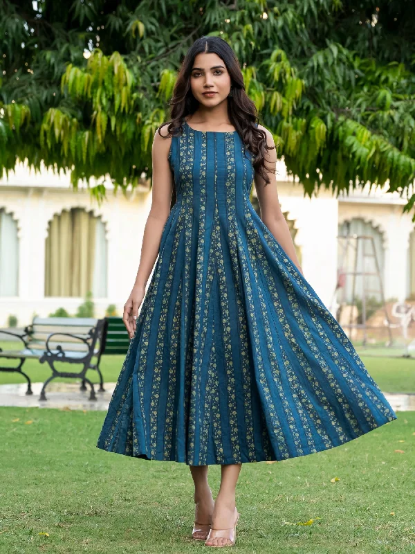 Siya Ajrakh Work Pure Cotton Sleeveless Dress Casual unclassified dresses
