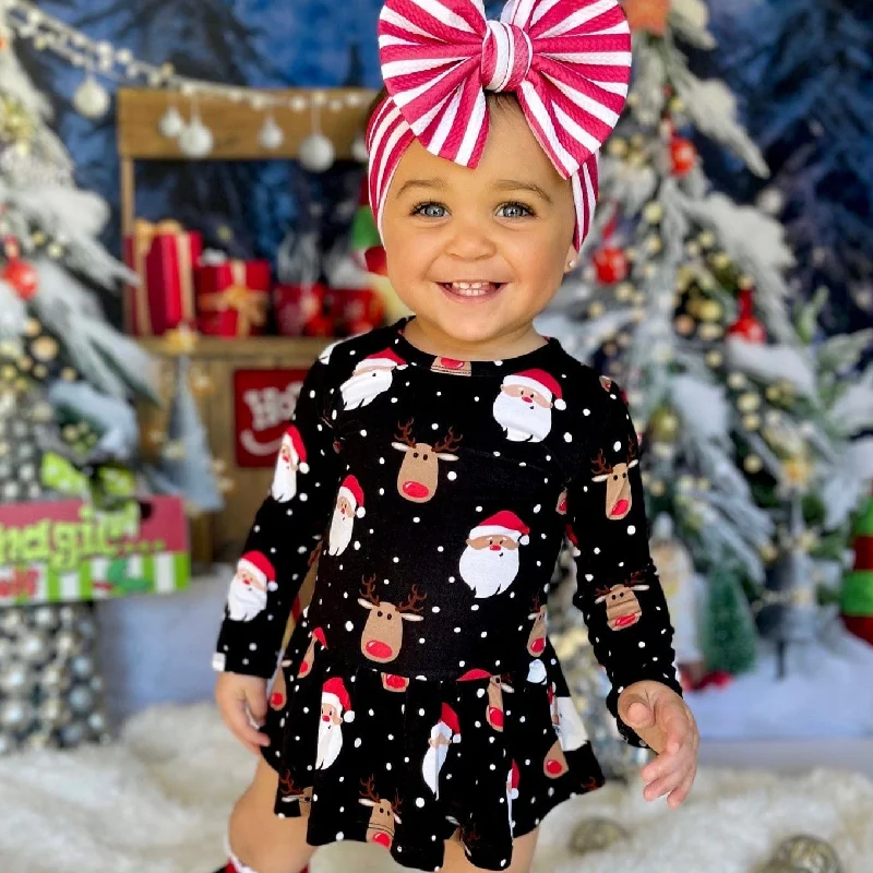 Snow Ho Ho Ruffle Dress Short unclassified dresses
