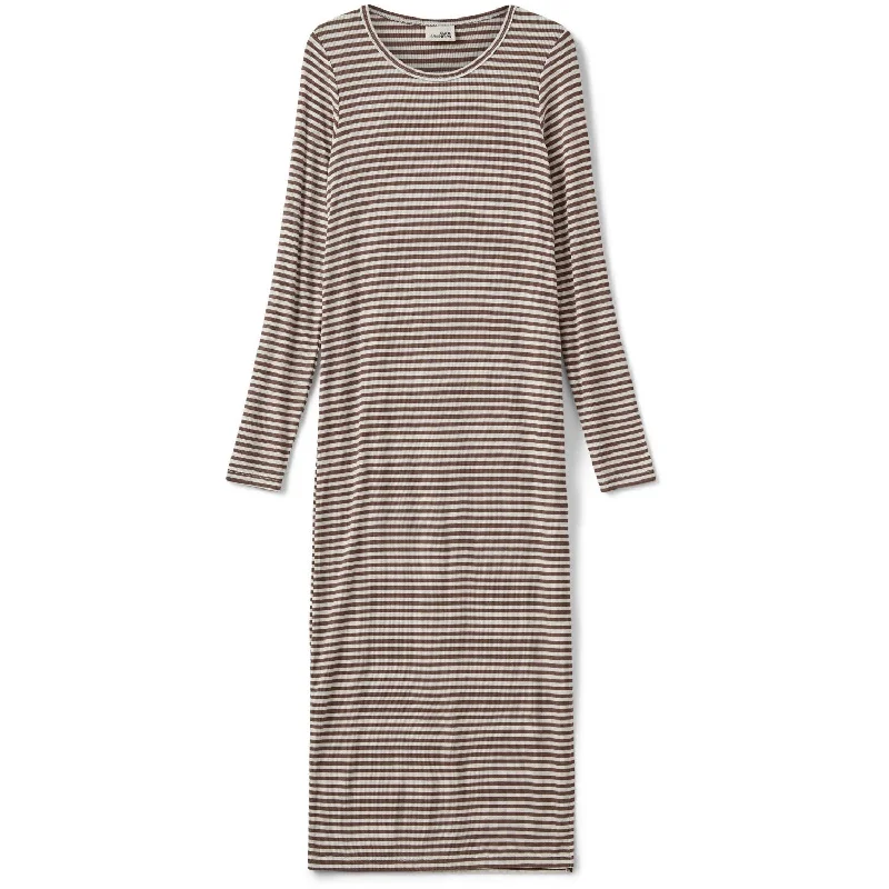 Sofie Schnoor Brown Striped Dress Casual chic unclassified dresses