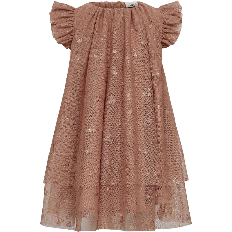Sofie Schnoor Rosy Brown Dress Soft fabric unclassified dresses