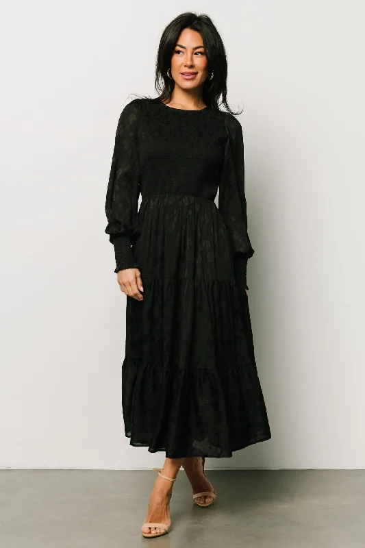 Stockholm Smocked Dress | Black Party unclassified dresses