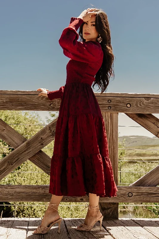 Stockholm Smocked Dress | Mulberry Long unclassified dresses