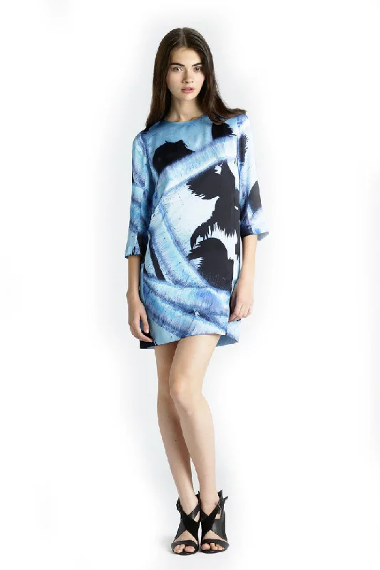 SURFACE TO AIR Women's Sunrise Print 3/4 Sleeve Dress $260 NEW Chic floral dresses
